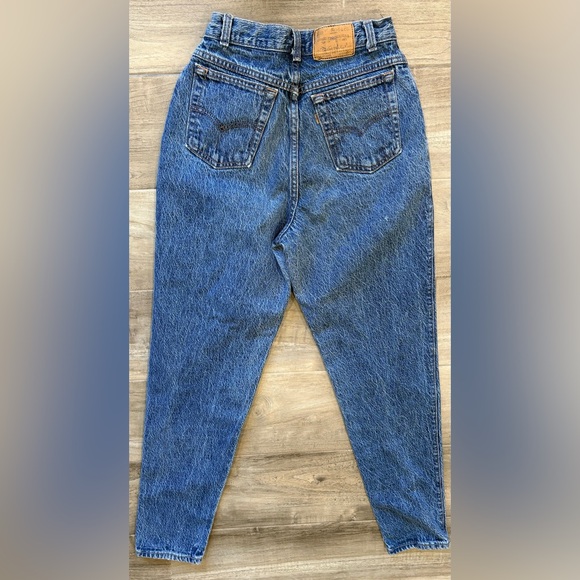 Vintage Sz 10 RARE ORANGE TAB acid wash 80s LEVIS!!! - Picture 2 of 7